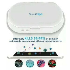 TZUMI PHONE SPA Cell keys money UV-C Sanitizer cleaning aromatherapy machine new
